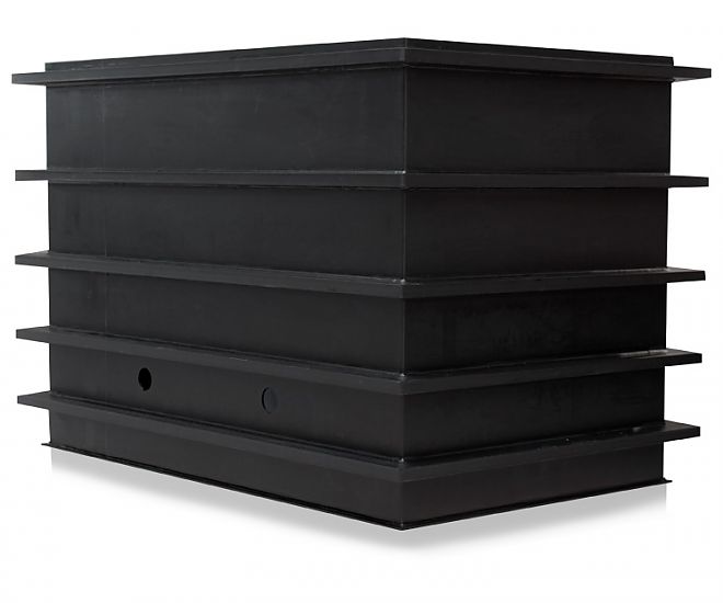 Rechteckbehälter aus Kunststoff